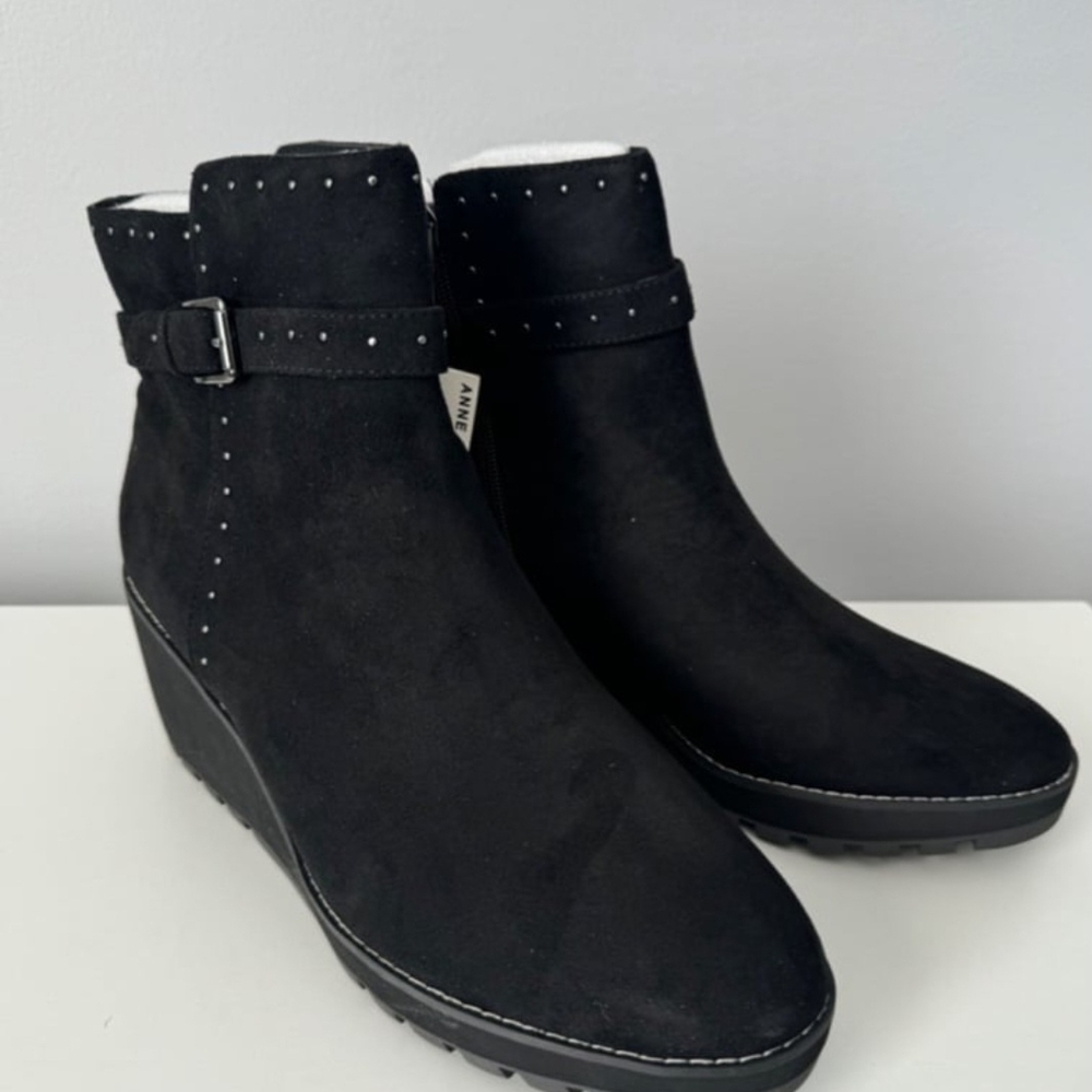 Black Anne Klein Ankle Boots